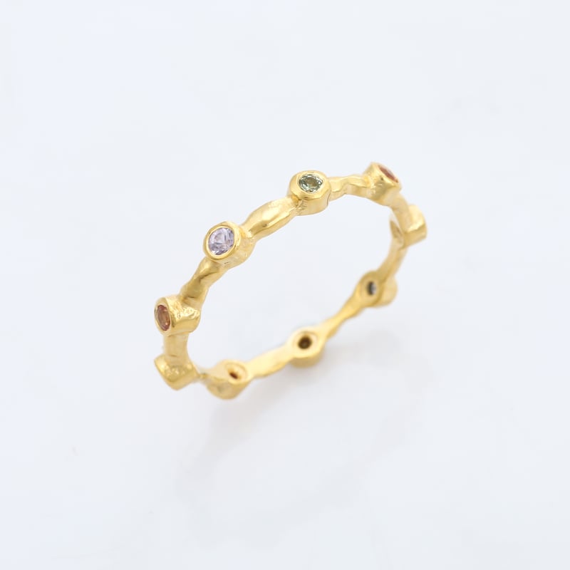 multicolor tourmaline eternityリング | MASTANI