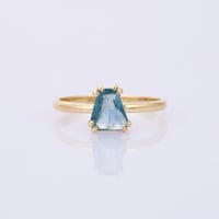 【LIMITED K18】pyramid blue sapphireリング