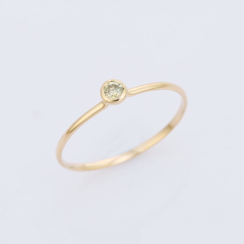LIMITED K18】0.08ct yellow color Diamondリング | M LIMITED K18】0.08ct yellow color Diamondリング | M