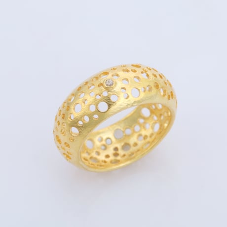 rose cut diamond filigreeリング