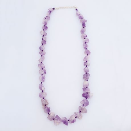 amethyst rough stoneネックレス