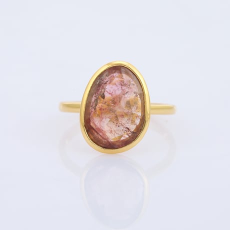 bi color vivid pink graduationリング