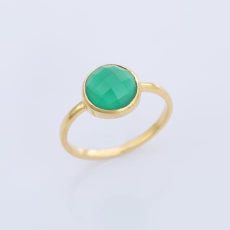 small checkered green onyxリング