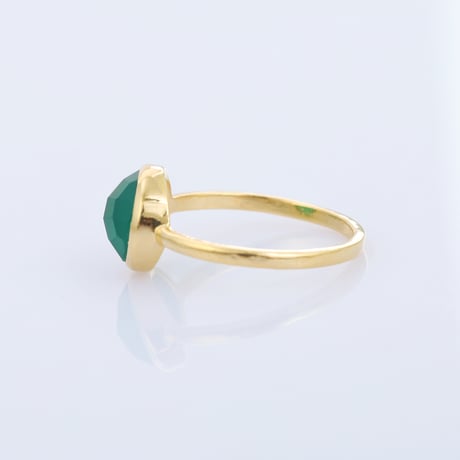 small checkered green onyxリング