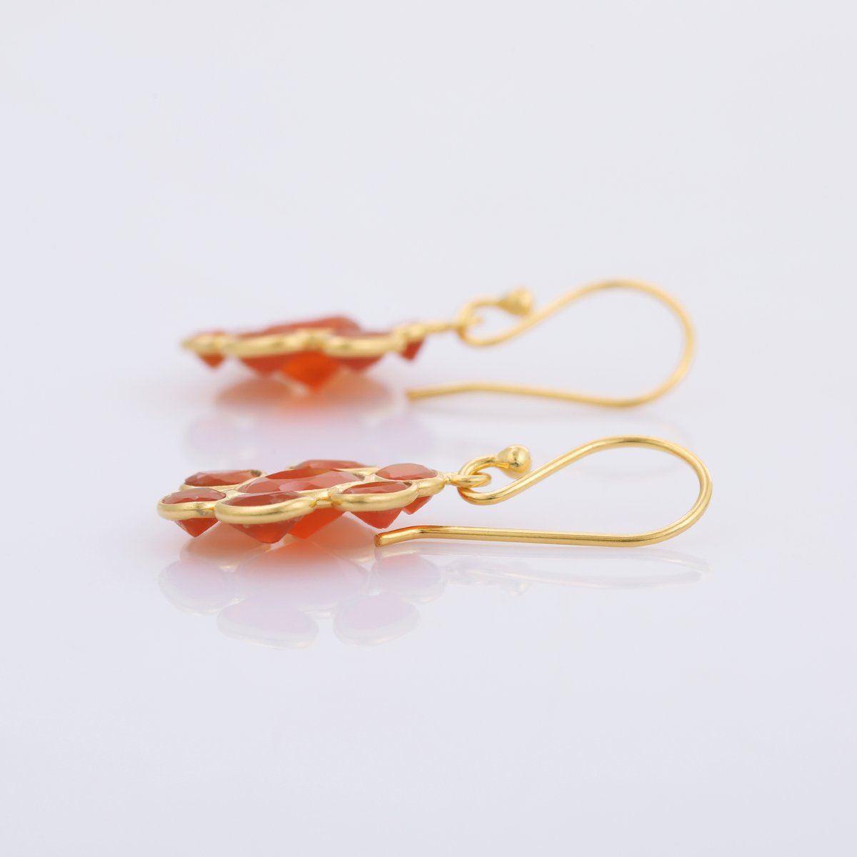 red onyx sun motifピアス | MASTANI