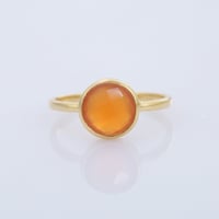 carnelian checkered cutリング