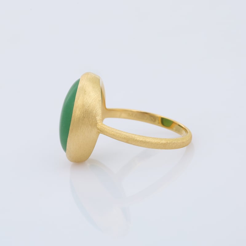 oval green chrysopraseリング | MASTANI