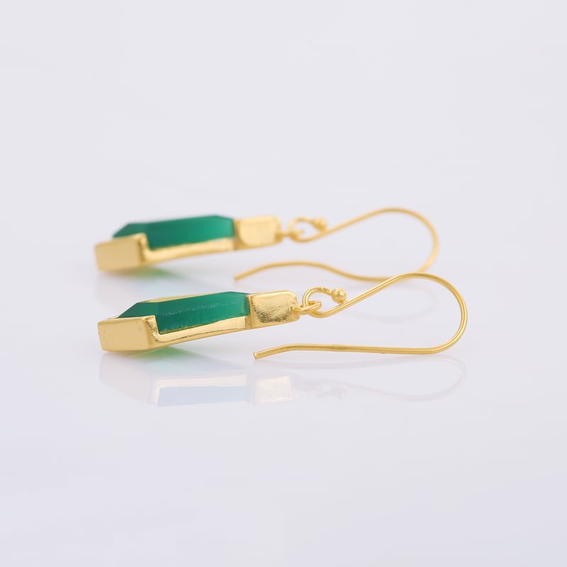 green onyx chandelierピアス | MASTANI