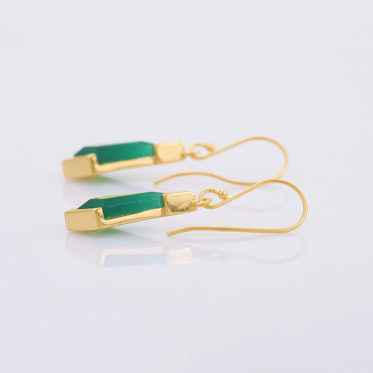 green onyx chandelierピアス | MASTANI