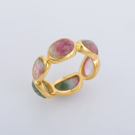 bicolor tourmaline eternityリング【ete3】