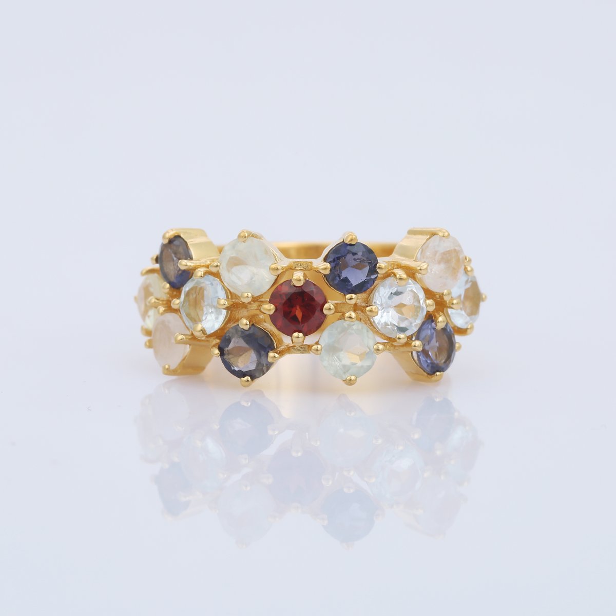 multi gemstone roundリング | MASTANI