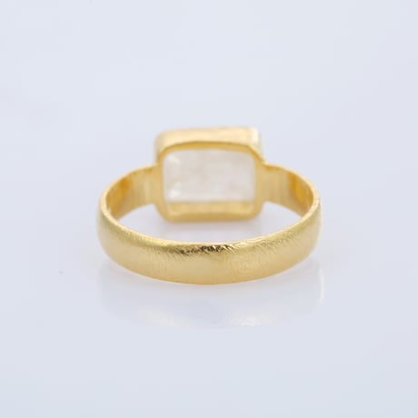 rectangular shape moonstoneリング