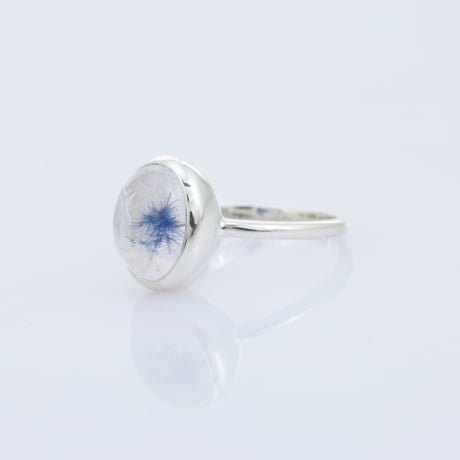dumortierite in quartzリング