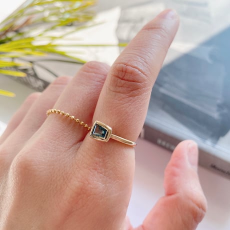 【limited collection 】K10 small blue sapphireリング