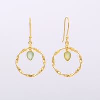 twisted wire prenite hoopピアス