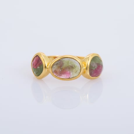 bicolor tourmaline smallリング