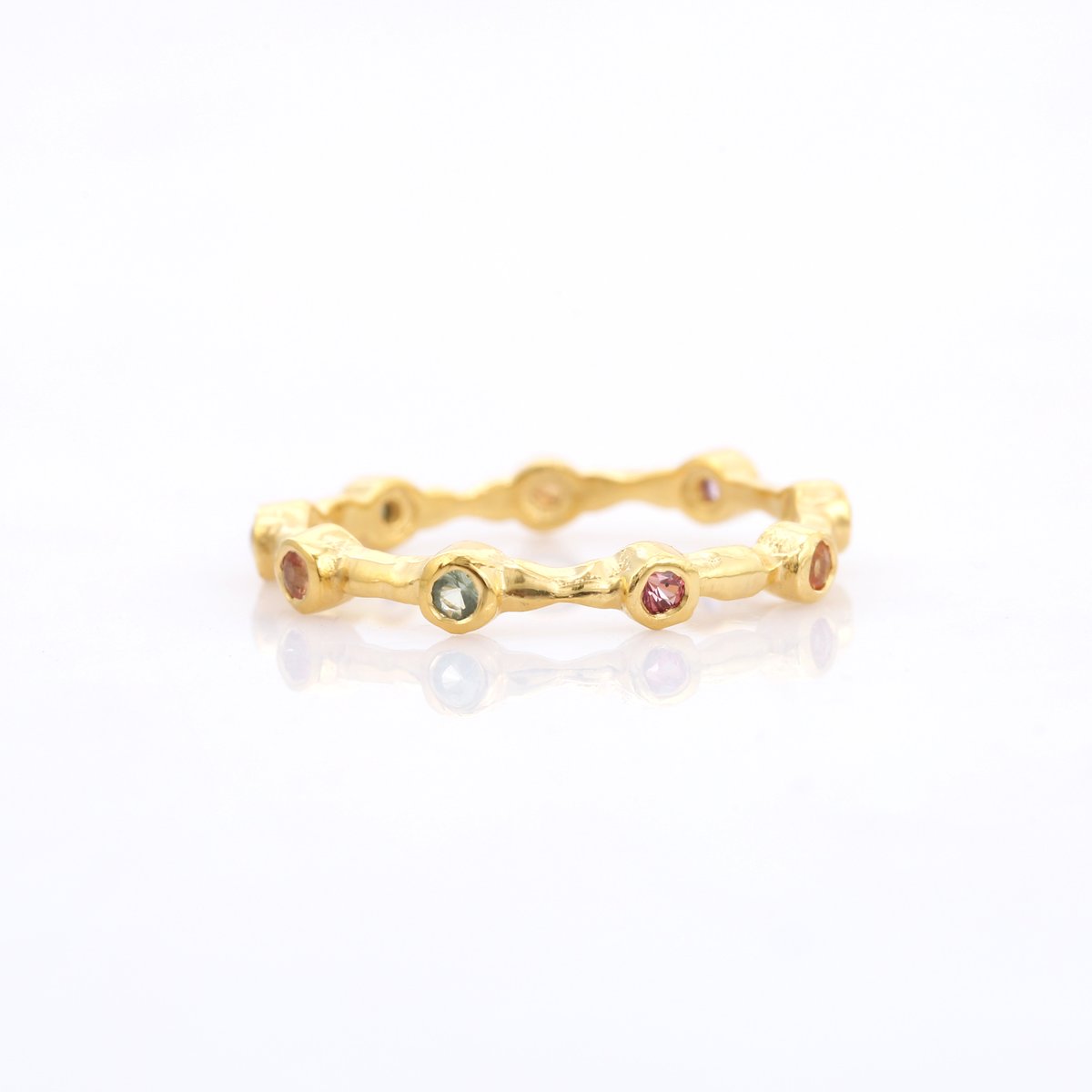 multicolor tourmaline eternityリング | MASTANI