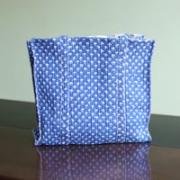 floral blueトートバッグ
