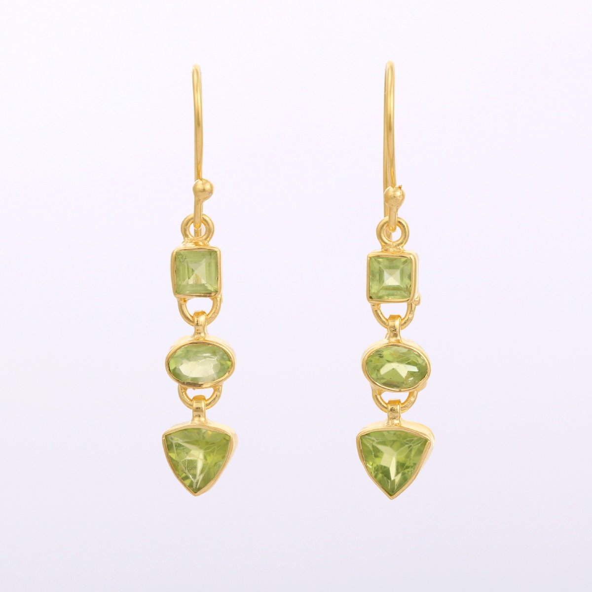 Mastani エメラルド　ピアス square oval triangle peridotピアス | MASTANI