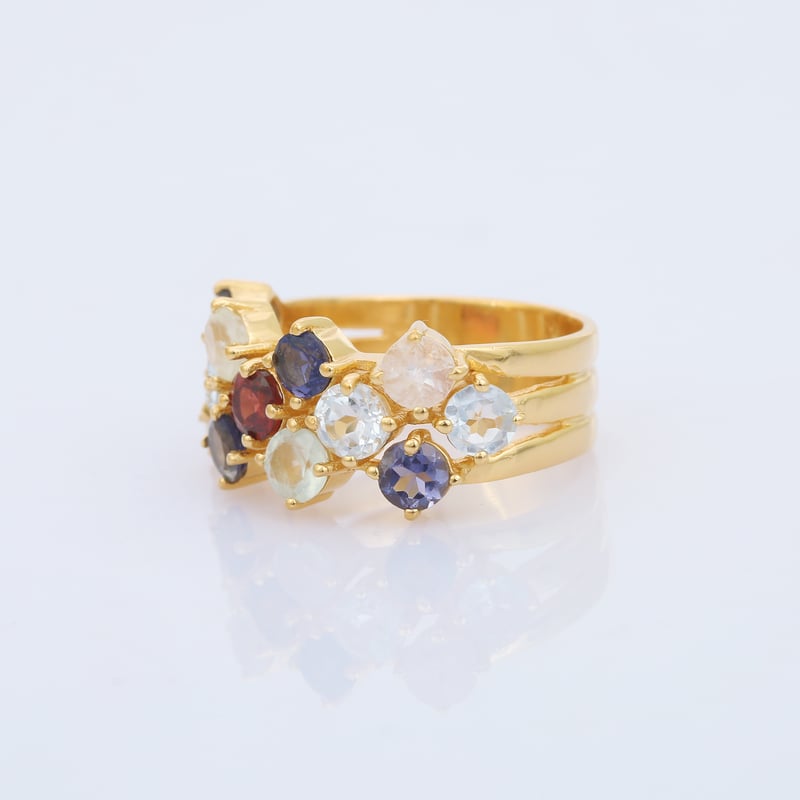 [BLACKMUSE] ユナ着用☆Multi natural stone ring set 指輪 JKplanet031522_7502_p.jpg