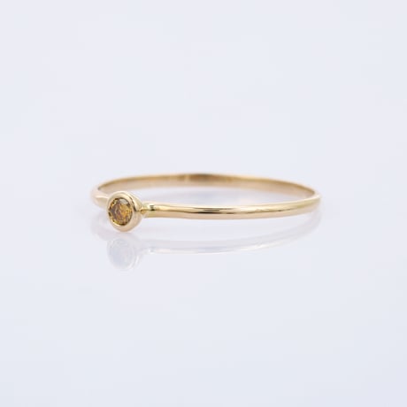 【LIMITED K18】0.06ct brown color diamondリング