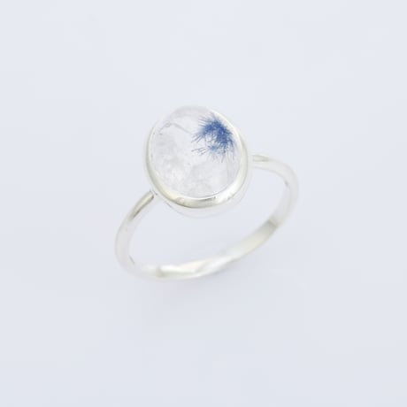 dumortierite in quartzリング