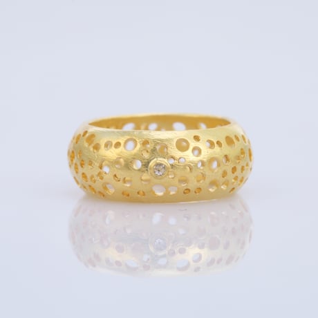 rose cut diamond filigreeリング