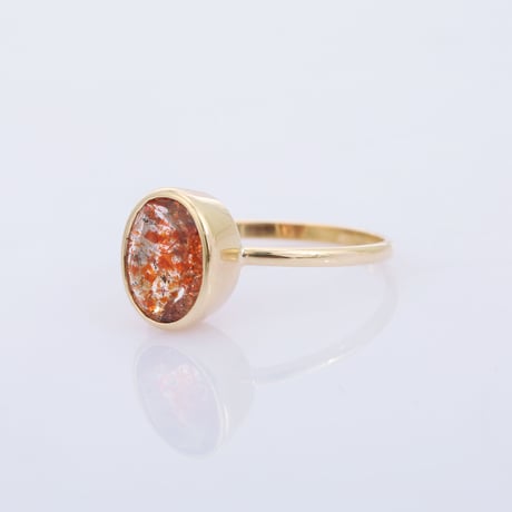 【LIMITED K10】1.63ct oregon sunstoneリング