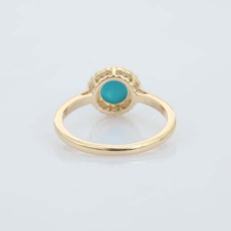 【LIMITED K14】arizona turquoise with diamond accentsリング