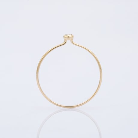 【LIMITED K18】0.05ct brownish yellow color diamondリング
