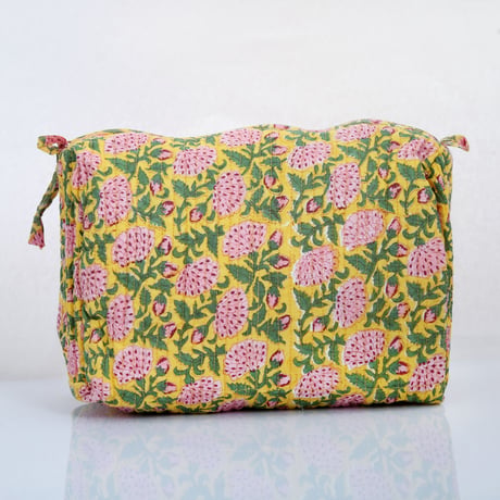 floral printコスメポーチ (L)