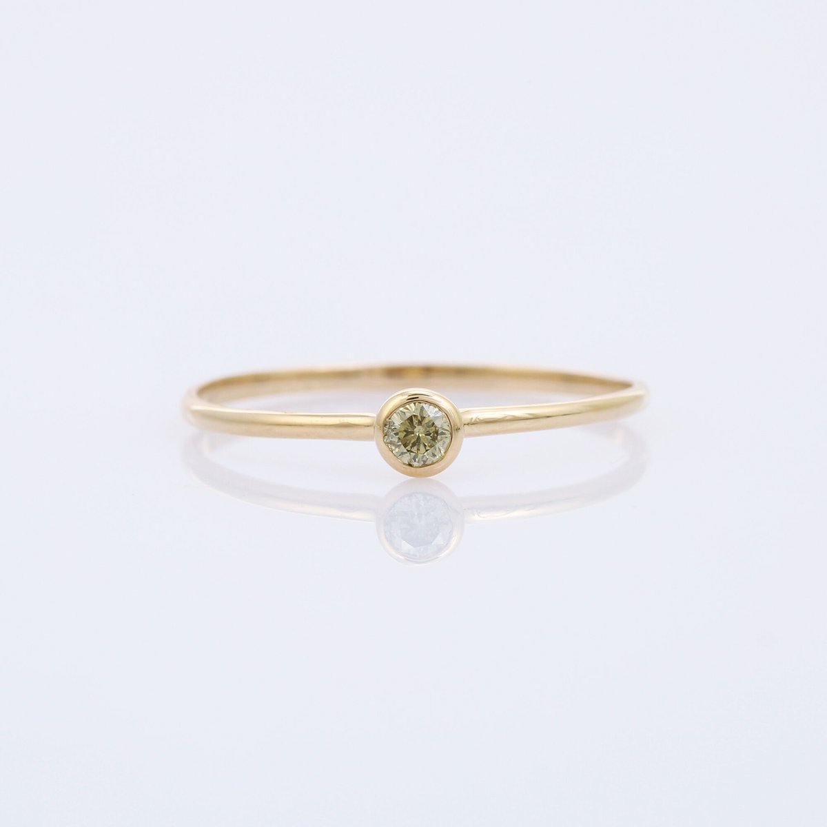 LIMITED K18】0.08ct yellow color Diamondリング | M LIMITED K18】0.08ct yellow color Diamondリング | M