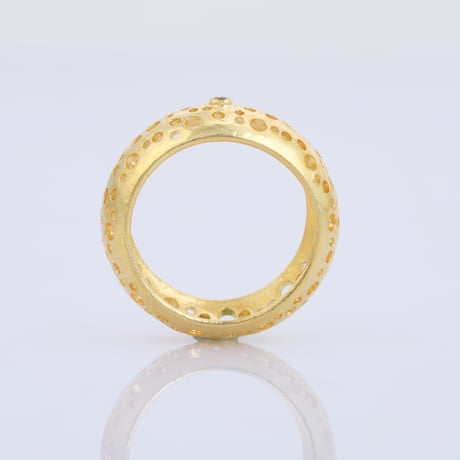 rose cut diamond filigreeリング