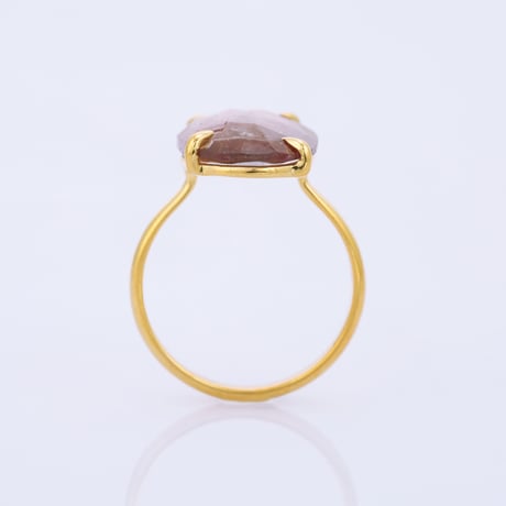 light brownish pink bi-color tourmalineリング