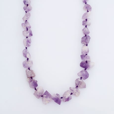 amethyst rough stoneネックレス