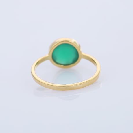 small checkered green onyxリング