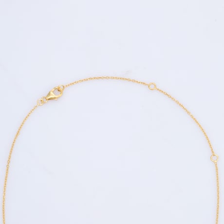 deep yellow rectangular citrineネックレス