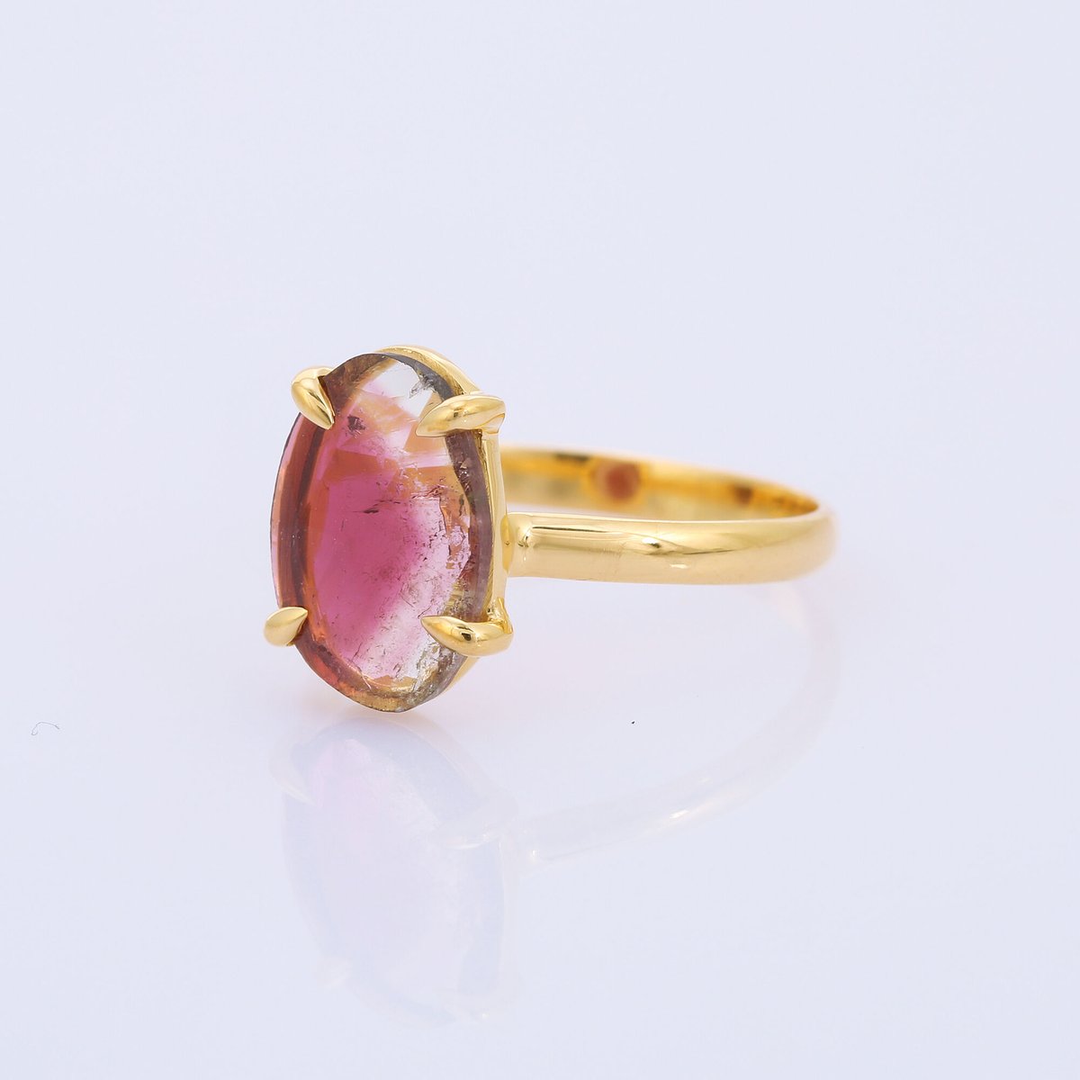 トリマリン♡ wine color light pink bi color tourmalineリング |