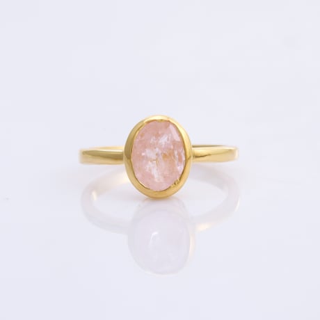 pink morganiteリング