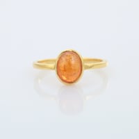 small oval sunstoneリング