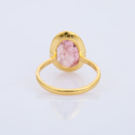 bi color vivid pink graduationリング
