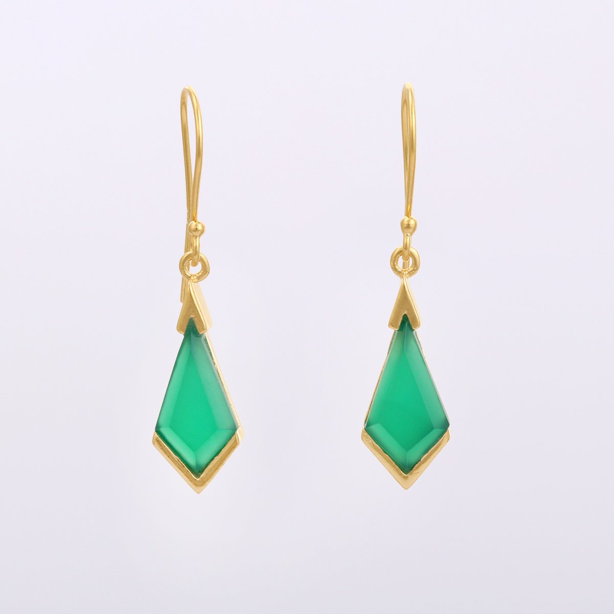 green onyx chandelierピアス | MASTANI