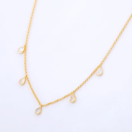 moonstone dropsネックレス