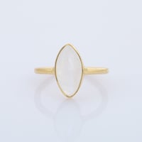 marquise cabochon moonstoneリング