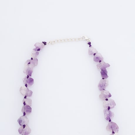 amethyst rough stoneネックレス