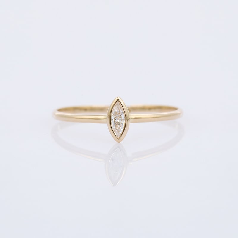 LIMITED K18】0.07ct marquise white diamondリング | LIMITED K18】0.07ct marquise white diamondリング |