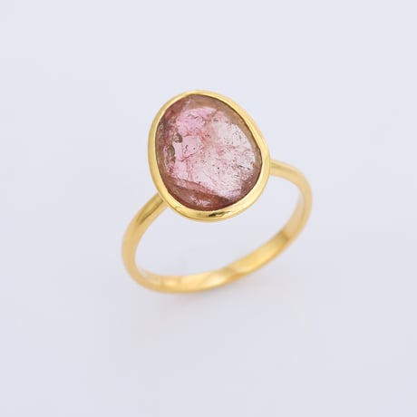bi color vivid pink graduationリング