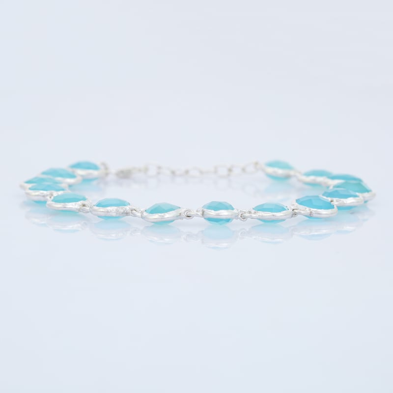 silver aqua chalcedonyブレスレット | MASTANI