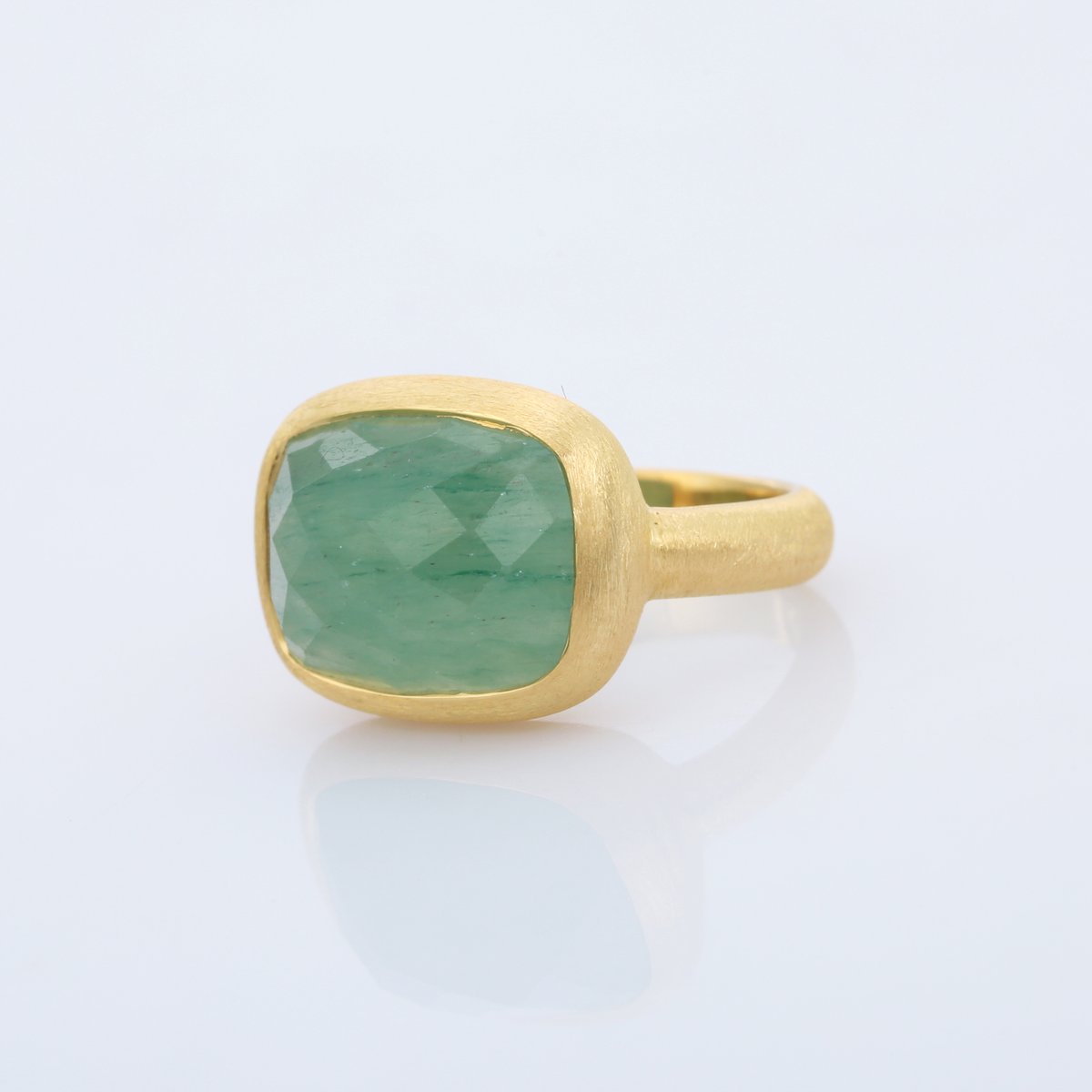 aventurine quartz checkered cutリング | MASTANI