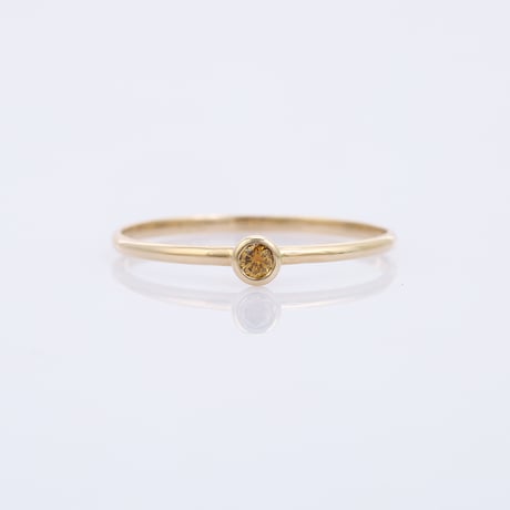 【LIMITED K18】0.06ct brown color diamondリング